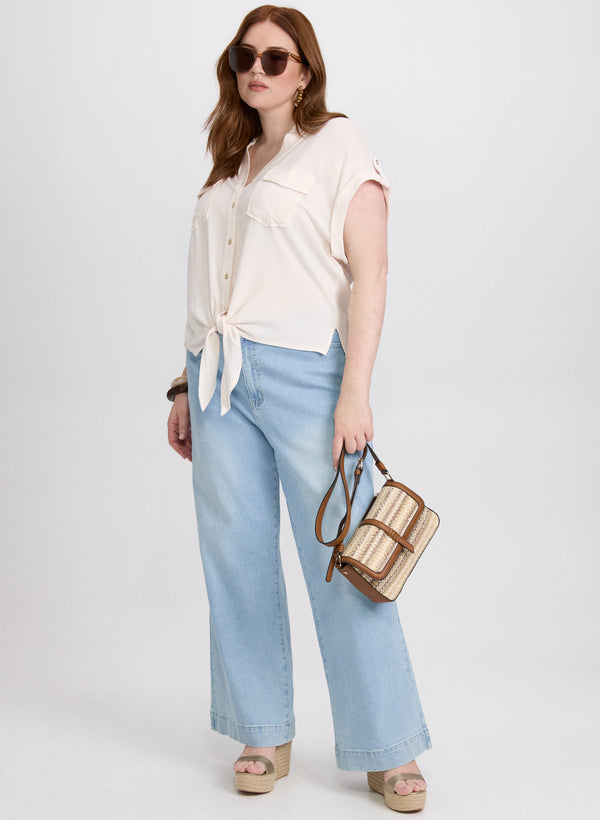 Laura Front Tie Blouse