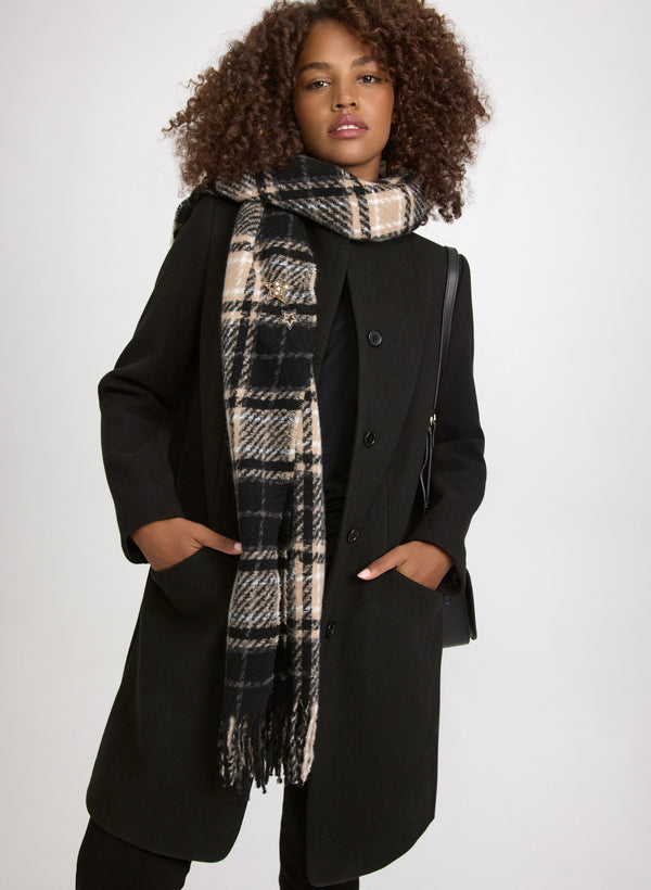 Laura Funnel Neck Wool Coat