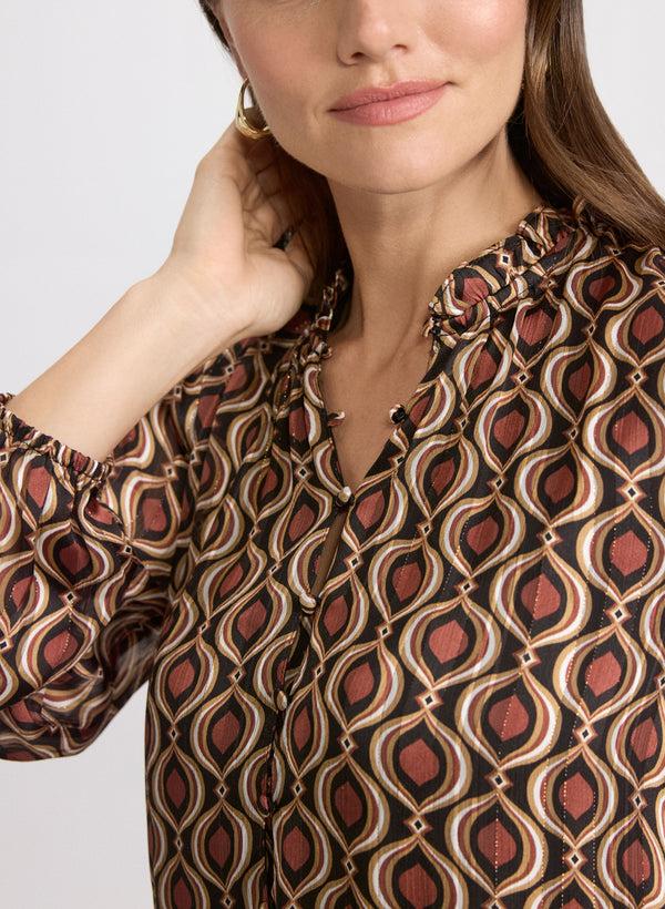 Laura Geometric Blouse