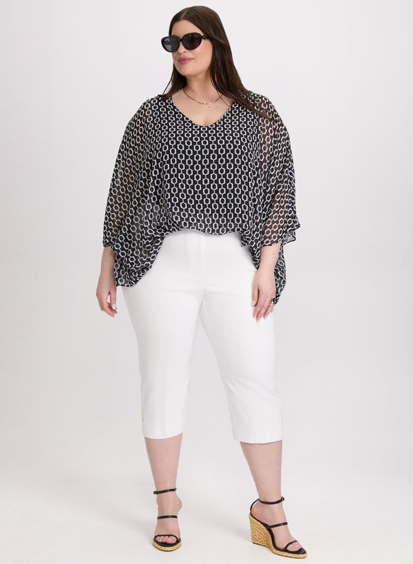 Laura Geometric Chiffon Blouse