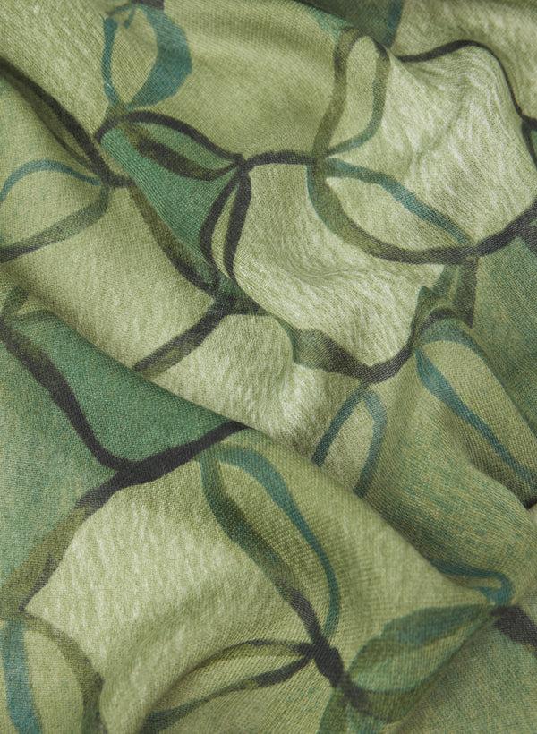 Laura Geometric Circle Print Scarf