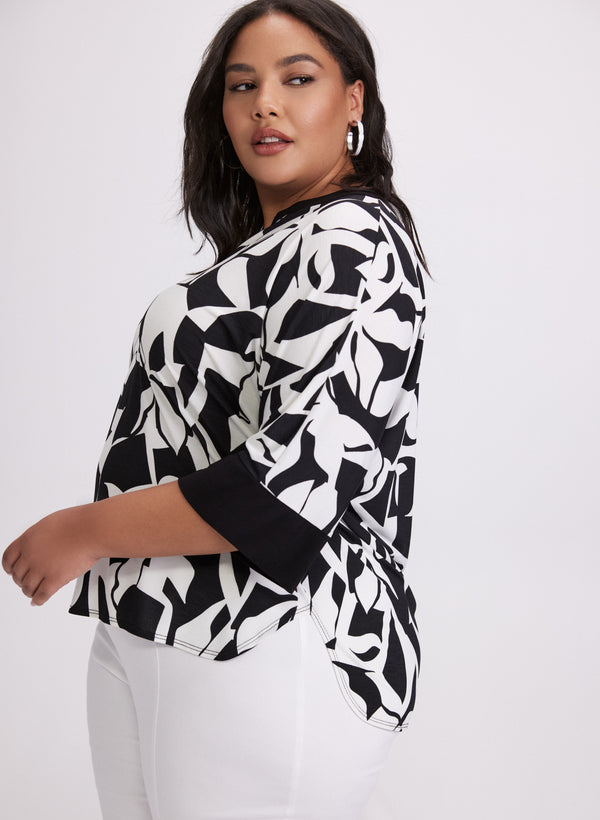 Laura Geometric Colour Block Top