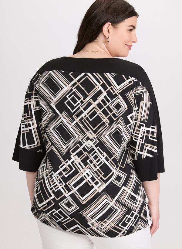 Laura Geometric Colour Block Top