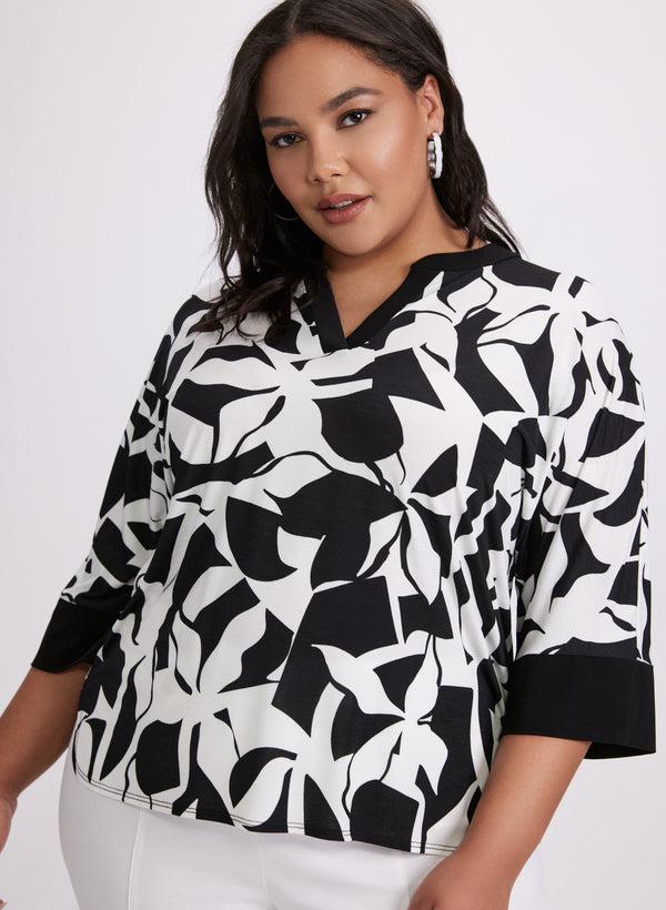 laura Geometric Colour Block Top