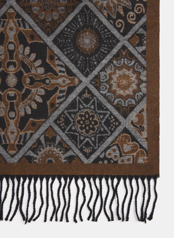 Laura Geometric & Floral Scarf