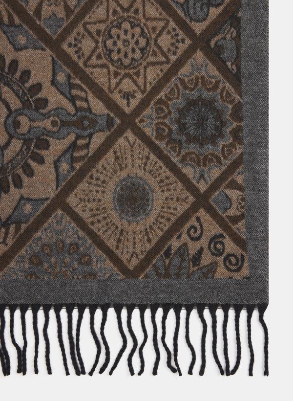 Laura Geometric & Floral Scarf