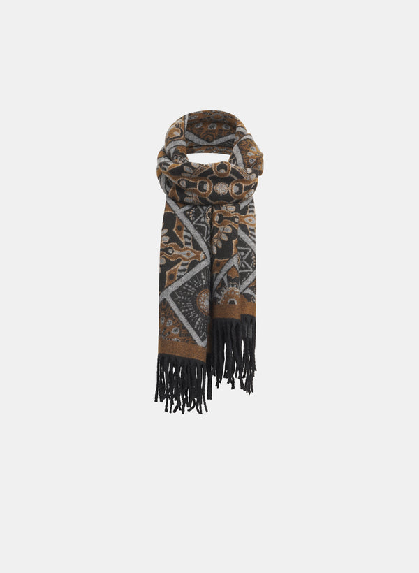 laura Geometric & Floral Scarf