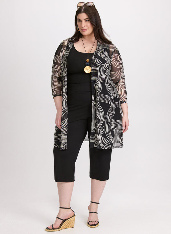 Laura Geometric Mesh Cover-Up