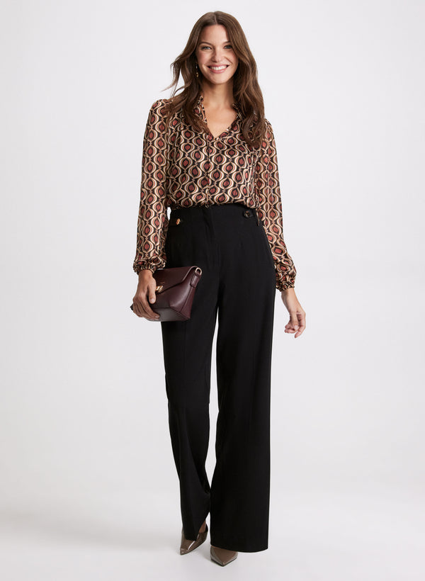 Laura Geometric Print Blouse