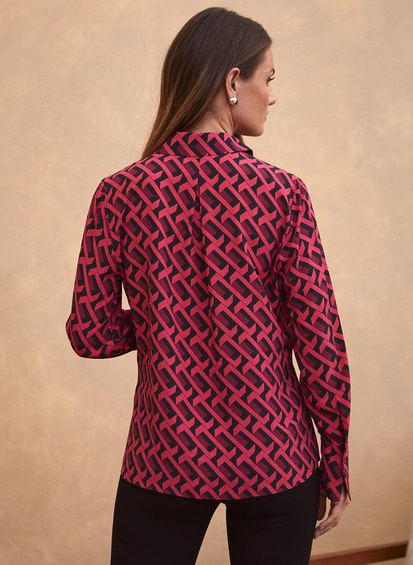 Laura Geometric Print Blouse