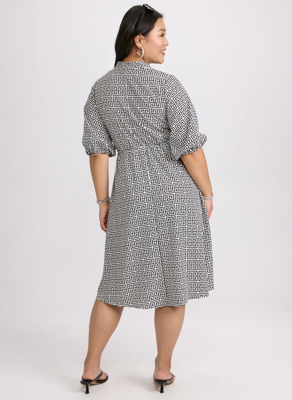 Laura Geometric Print Dress