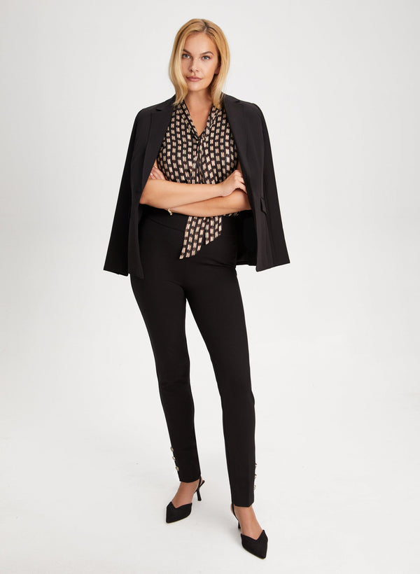 Laura Geometric Print Sleeveless Blouse