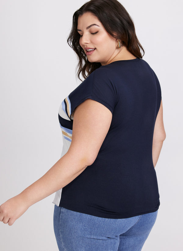 Laura Geometric Print Top