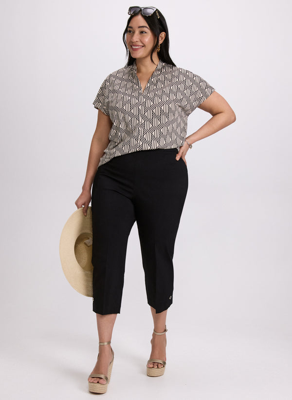 Laura Geometric Print Top