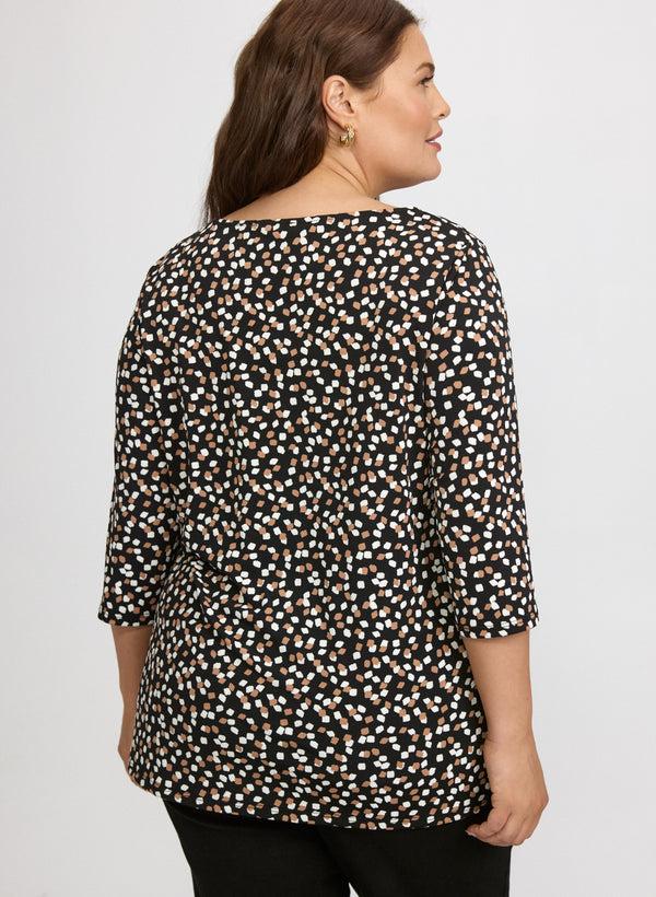 Laura Geometric Print Top