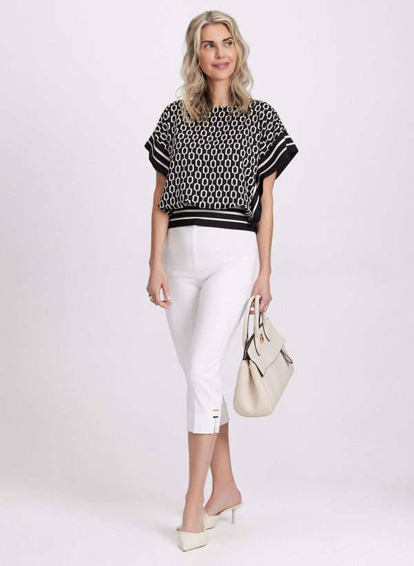 Laura Geometric Print Top