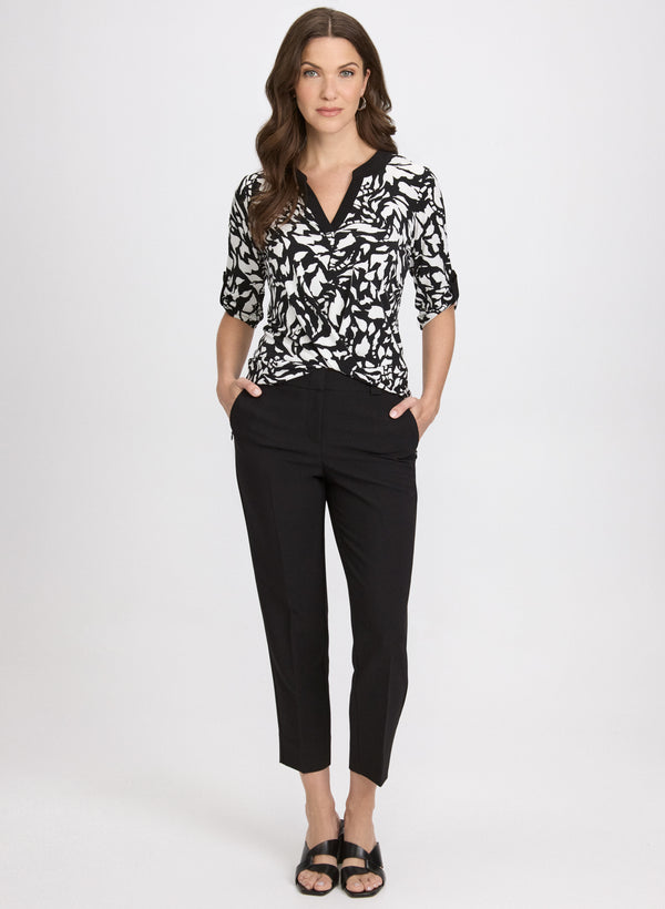 Laura Geometric Print Top