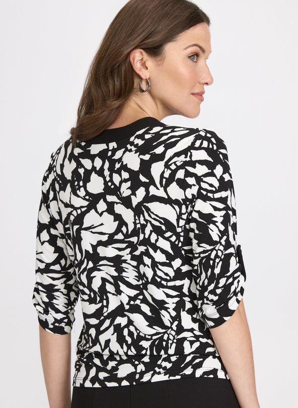 Laura Geometric Print Top