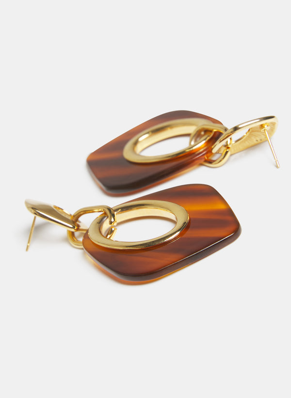 Laura Geometric Resin Earrings