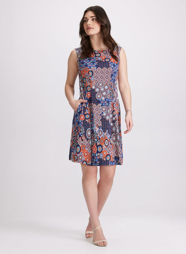 laura Geometric Tile Print Dress