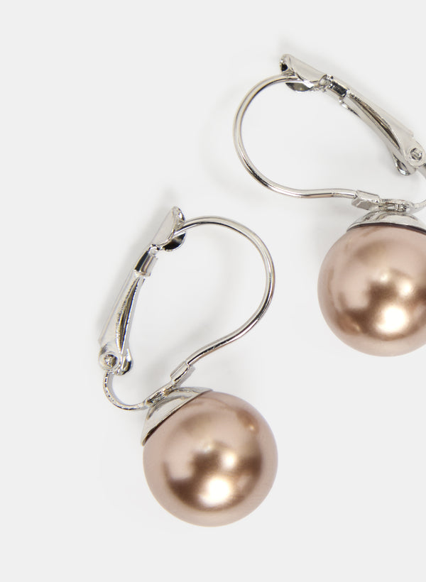 Laura Glass Pearl Earrings