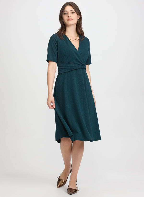 laura Glitter Knit Dress