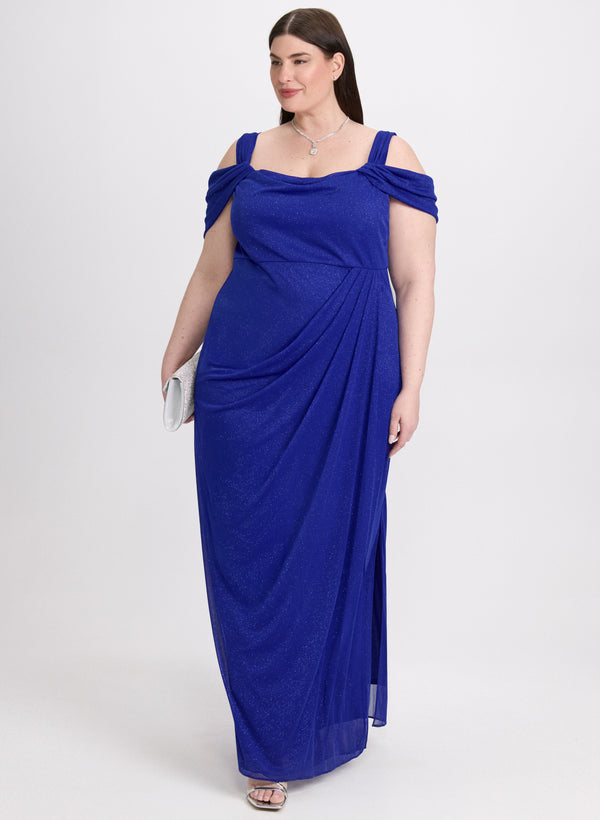 laura Glitter Mesh Dress