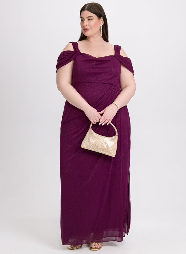 laura Glitter Mesh Dress