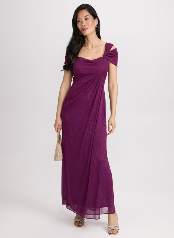 laura Glitter Mesh Dress