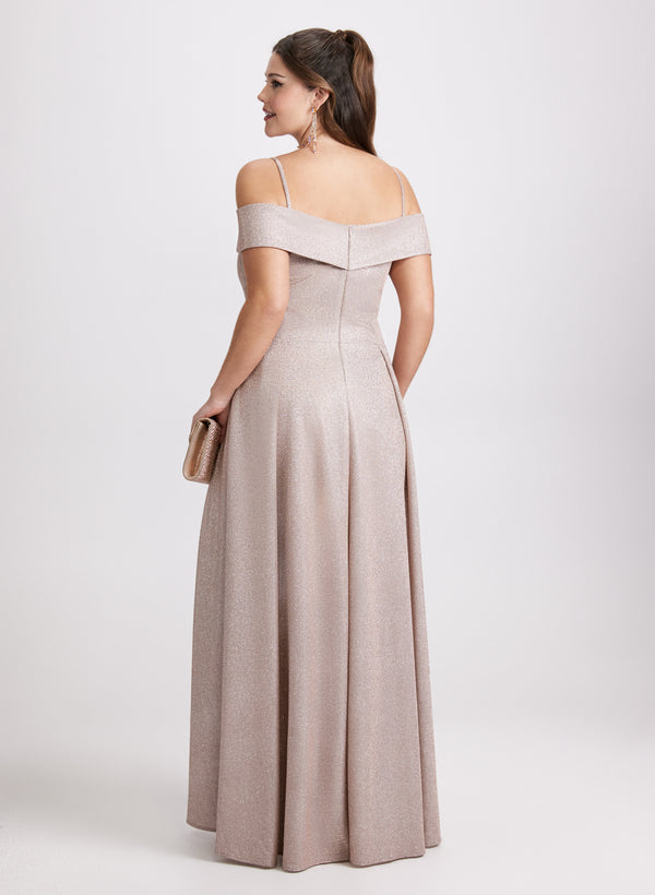 Laura Glitter Off-The-Shoulder Dress