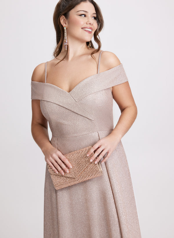 Laura Glitter Off-The-Shoulder Dress
