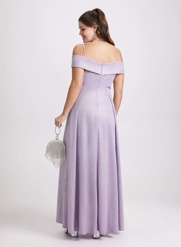 Laura Glitter Off-The-Shoulder Dress