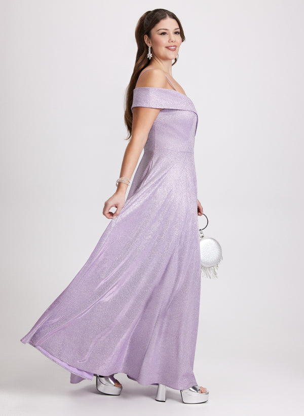 Laura Glitter Off-The-Shoulder Dress