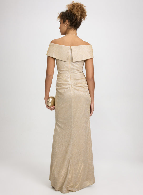 Laura Glitter Off-The-Shoulder Dress