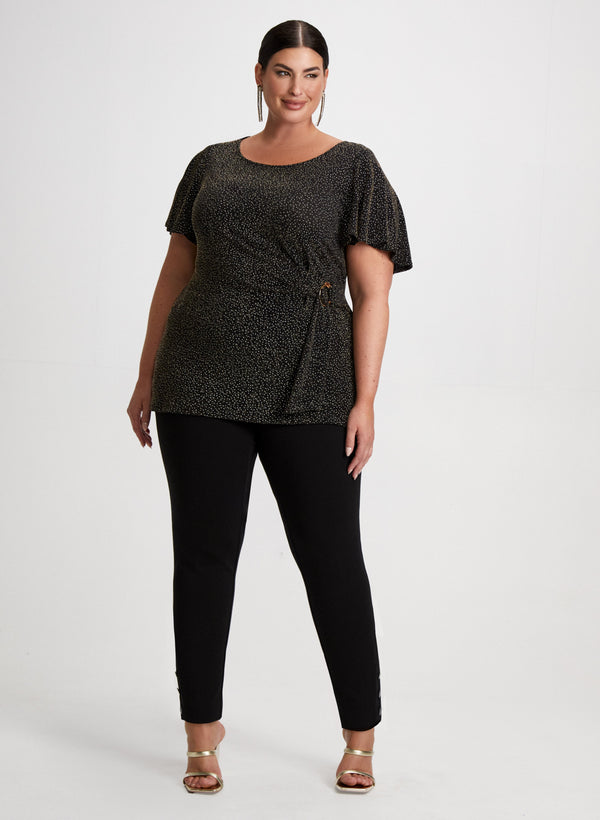 laura Glitter Top & Straight Leg Pants