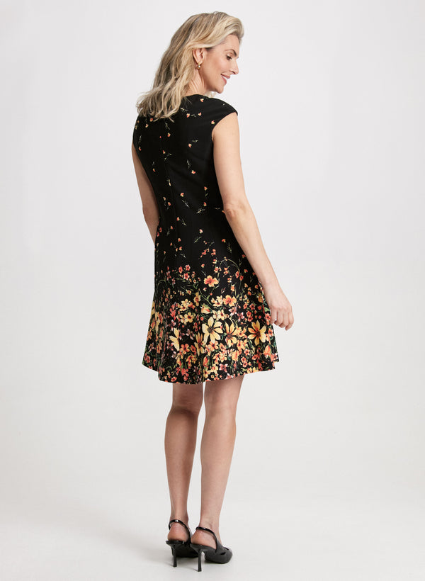 Laura Gradient Floral Print Dress