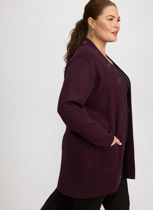 Laura Grommet Detail Cardigan