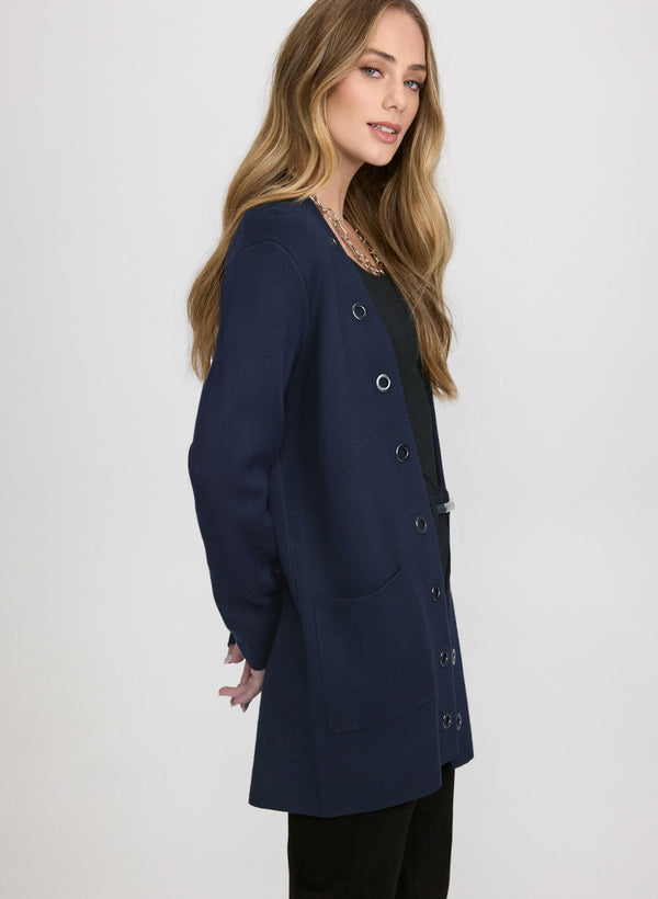 Laura Grommet Detail Cardigan