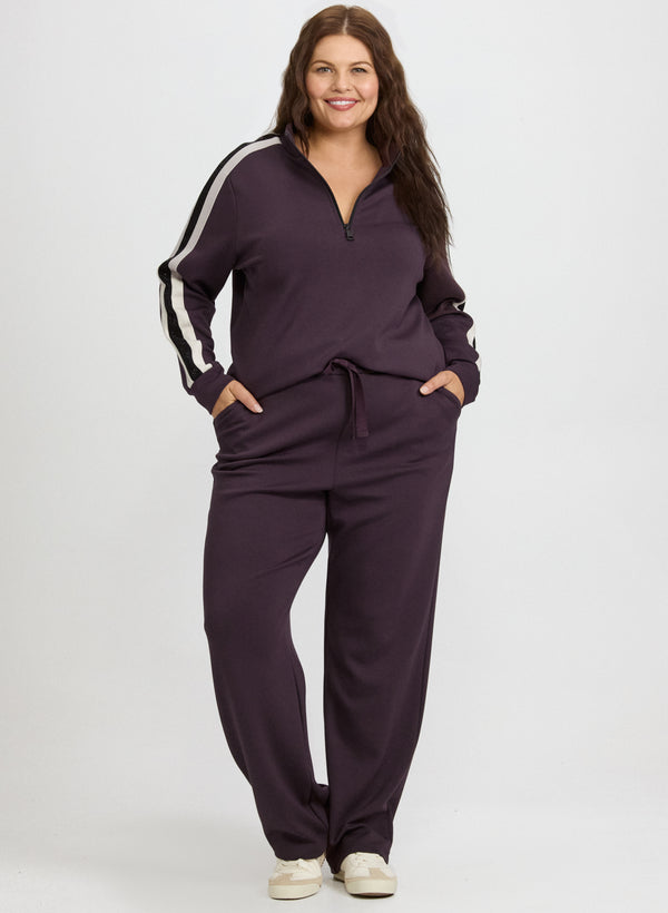 Laura Half-Zip Scuba Top