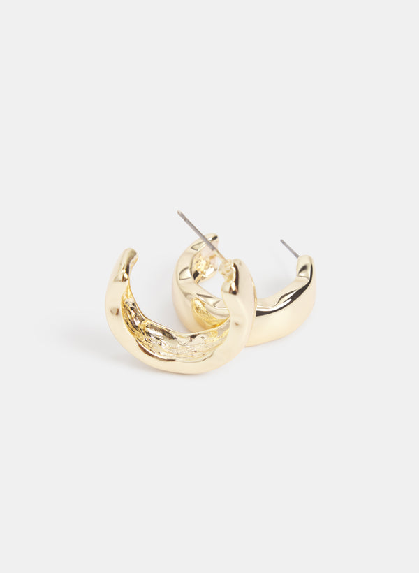 Laura Hammered Hoop Earrings