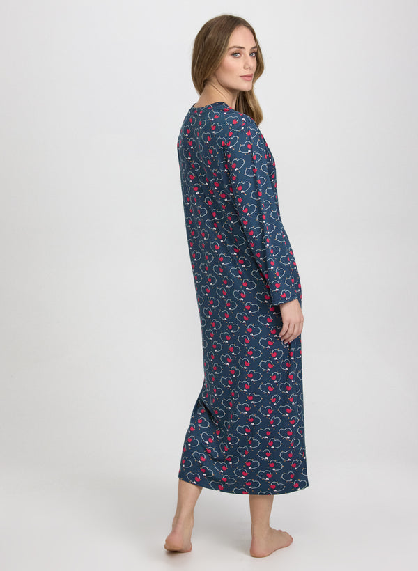 Laura Heart Print Nightgown
