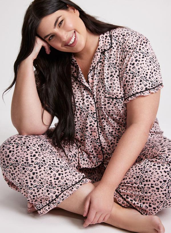 Laura Heart Print Pyjama Set