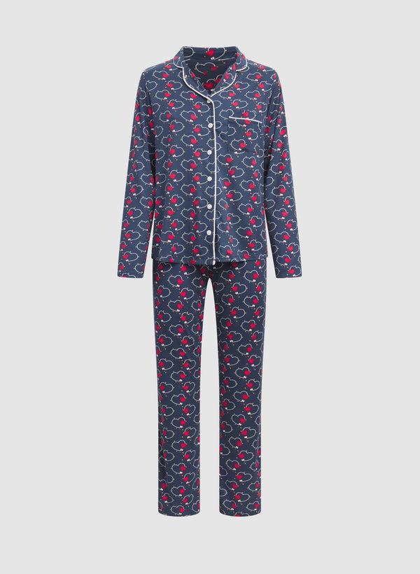 Laura Heart Print Pyjama Set