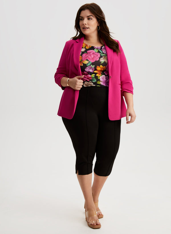 Laura Hem Slit Capris