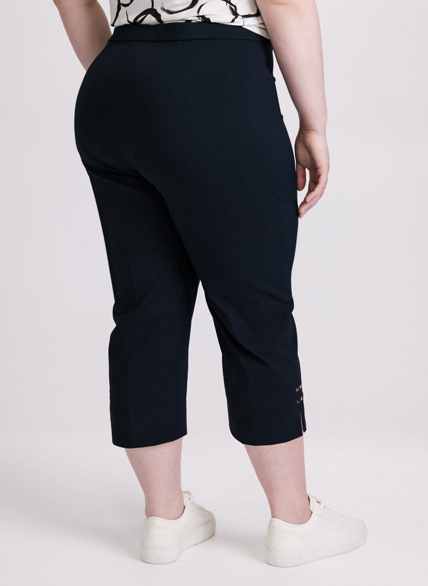 Laura High-Rise Bengaline Capris