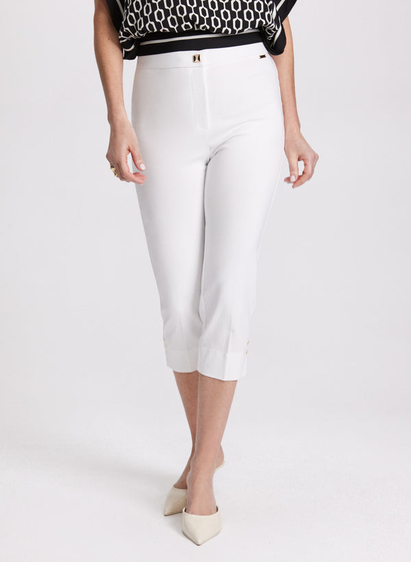 laura High-Rise Bengaline Capris