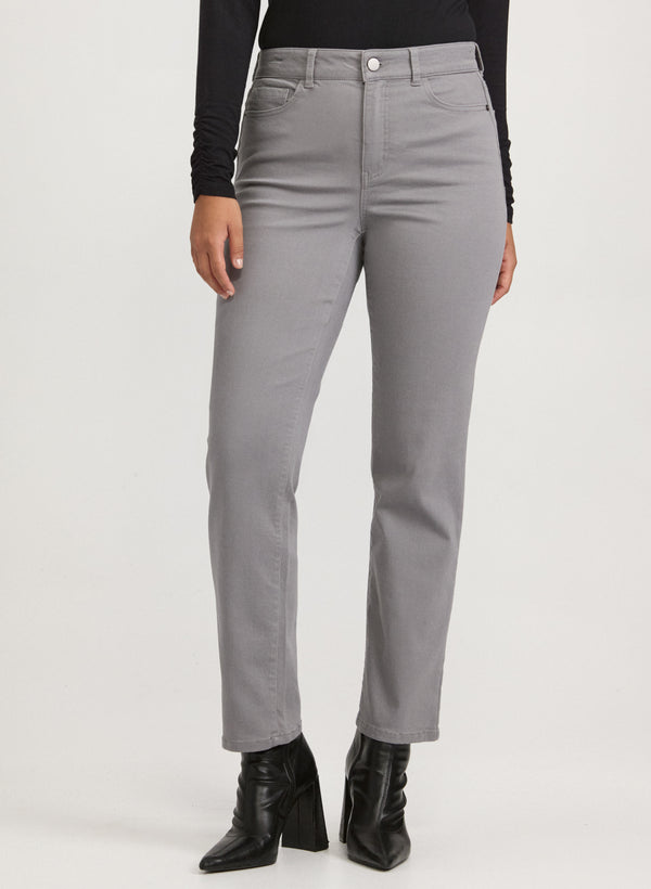 laura High Rise Straight-Leg Jeans