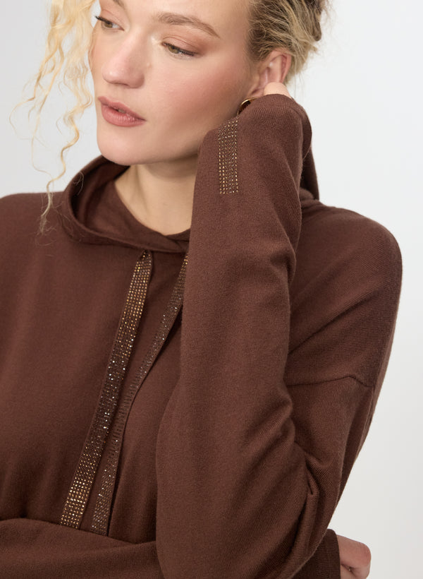 Laura Hooded Knit Pullover