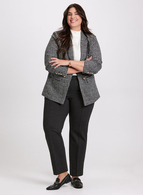 laura Houndstooth Jacket & Straight Leg Pants