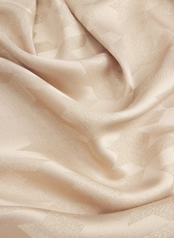 Laura Houndstooth Print Scarf